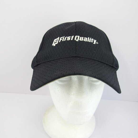 First Quality Embroidered Logo Men's Navy Blue Adjustable Strap Back Cap Hat - Picture 2 of 8